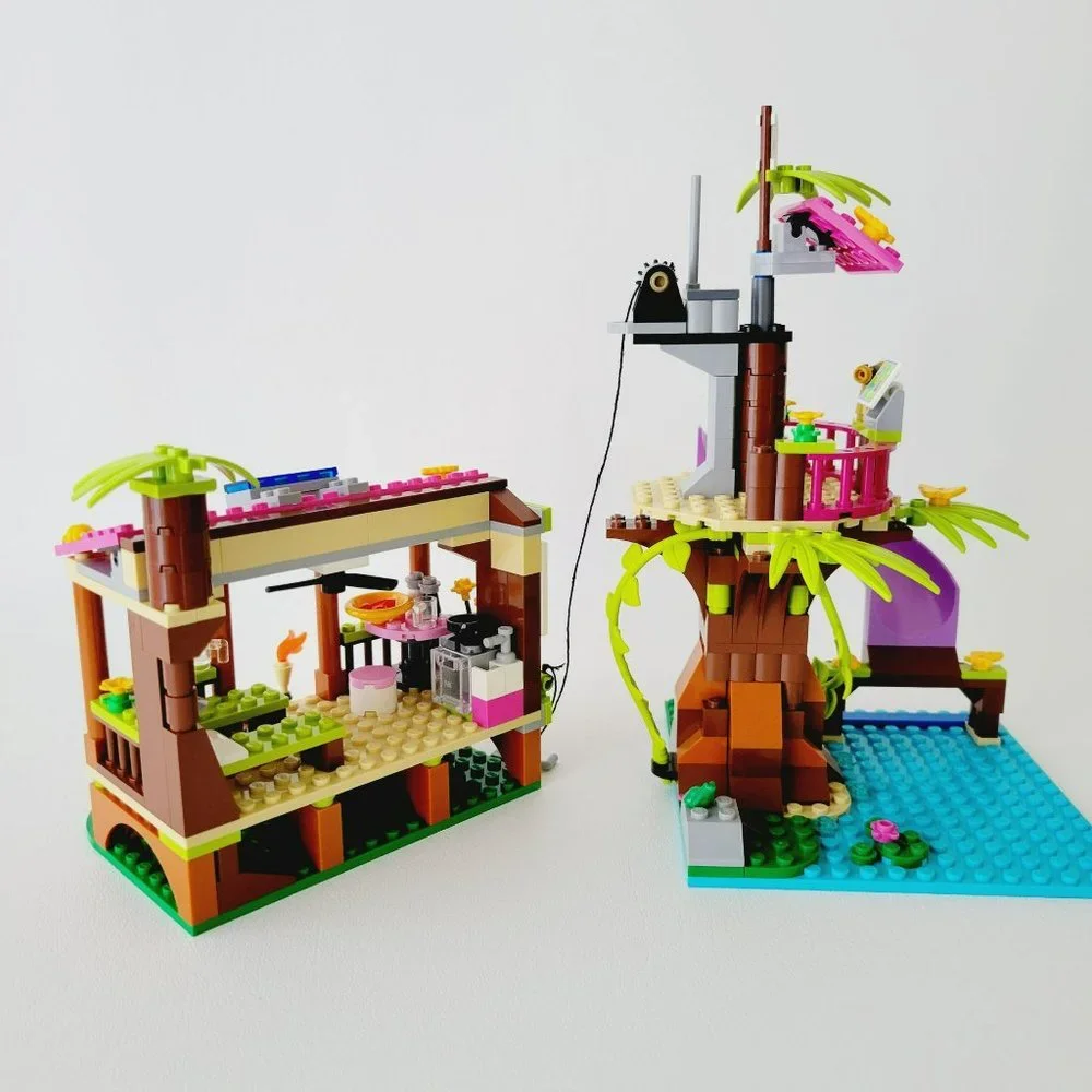 Lego Friends Jungle Rescue Base, NOT Assembled, Some Missing Pieces